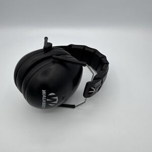 Walker's Pro Low Profile Passive Folding Muffs, Lightweight, Black